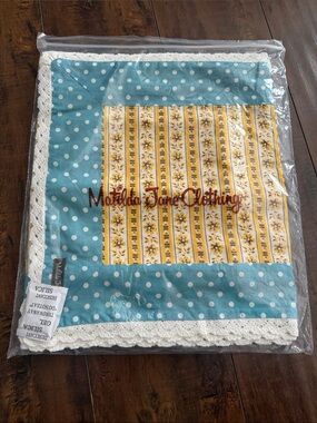 Matilda Jane Blue Polka & Yellow Floral Patchwork Table Cover
